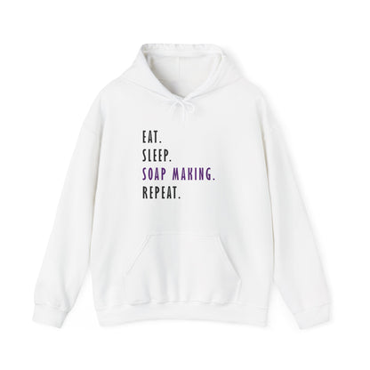 Eat Sleep Soap Making Repeat Hoodie Sweatshirt